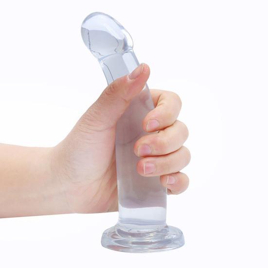 Transparent Dildo Suction Cup Unisex Gay Lifelike Safe Stable Sensual Realistic Texture G Spot Artificial Penis with Strong Suction Base Stimulation