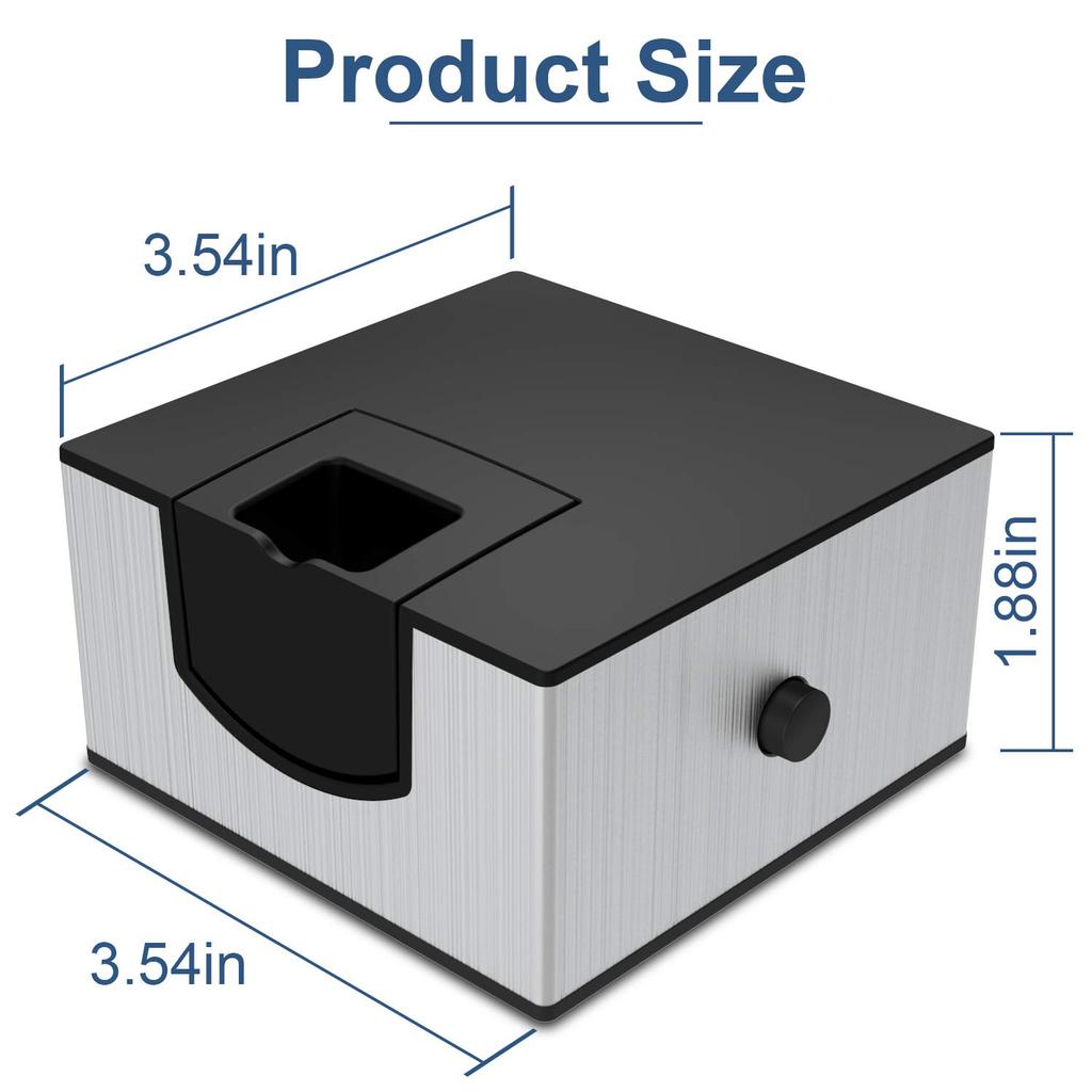 Wancle Smoker Smoking Gun Edible Smoker Portable Smoker for Home or Outdoor BBQ Lid and Wood Chips Not Included Etc. (Silver)