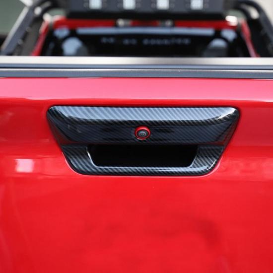 Carbon Fiber Style Car Rear Trunk Door Handle Trim Cover For Dodge Ram -2025