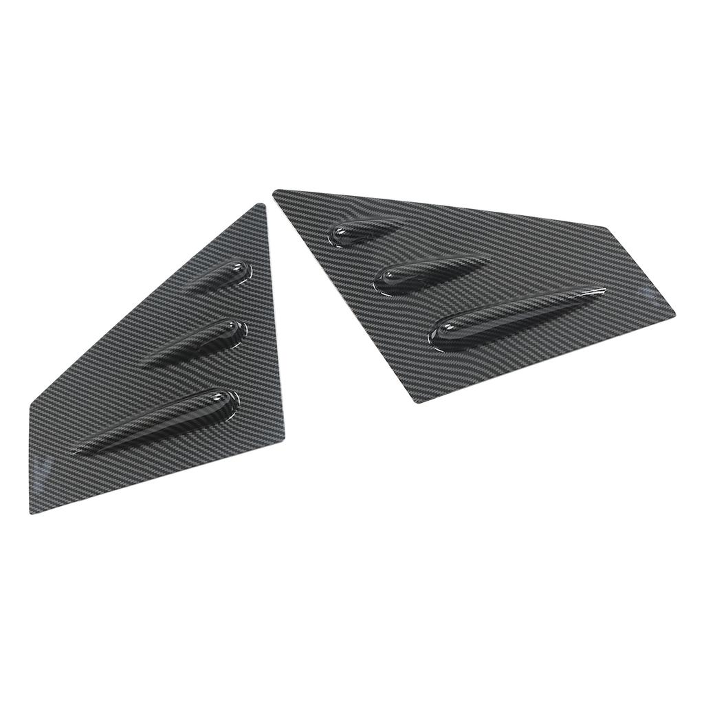 2pcs Rearview Mirror Side Spoiler Window Scoop Louvers Cover Replacement for Subaru WRX STI 2015‑2021 Carbon Fiber Style