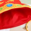 Chinese God Of Wealth Hat with Adjustable Chain String Festival Wealth God Hat For Chinese Spring Festival Celebration