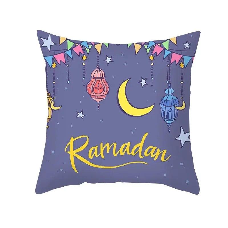 Ramadhan Printed Pillowcases Muslim Festival Pillowcases Eid Party Home Decor Moon Feast