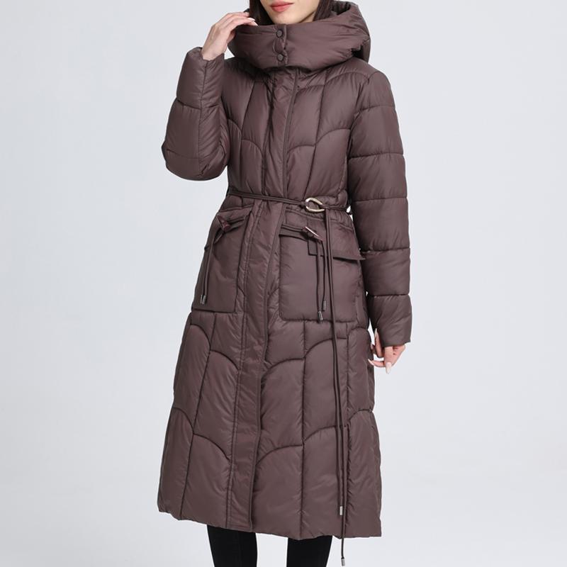 

Плюс размер L-7XL элегантные длинные парки для женщин пальто модные свободные толстые теплые зимние пальто женские куртки с капюшоном L чёрный