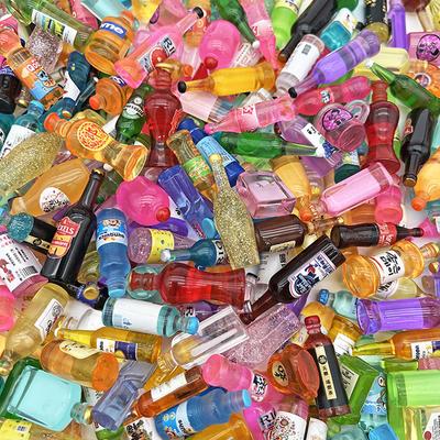 10 pezzi di casa delle bambole arredamento per la casa mini piccole bottiglie modello oggetti di scena di ripresa