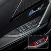 For Peugeot 208 2020 2021 2022 2023 2024 2025 Solf Carbon Fiber Center Console Gear Shift Frame Window Switch Trim Cover Sticker