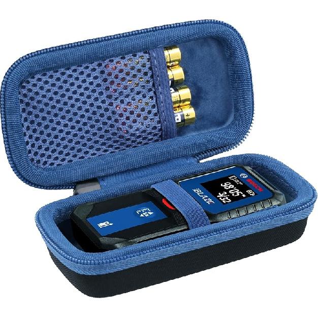 co2CREA Hard Case Compatible with Bosch GLM100-23 100 Ft/Bosch GLM165-40 165 Ft Blaze Distance Measure Black Case + Inside Blue
