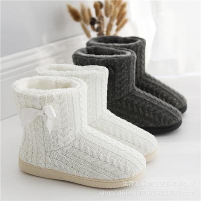 Slippers Støvler Kvinder Vinter Varme Søde Plys Hjemmesko Indendørs Udendørs Snestøvler