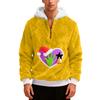 Men's  Plush  Half  Zipper  Hooded Hood  Hoodie