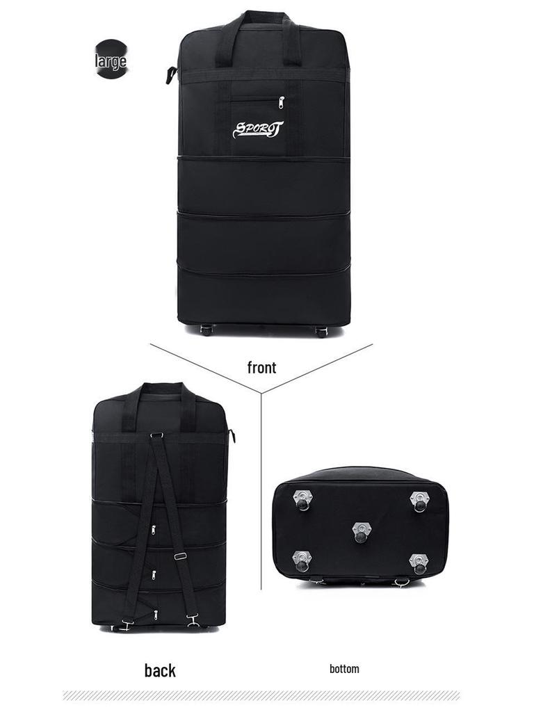 Universal Expandable Wheeled Luggage: Extra-Large Capacity Travel & Study Abroad Bag