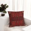 Retro Red Ethnic Style Square Pillowcase Cushion Cover Pillow Case Throw Pillow Cover for Home Bedroom Car