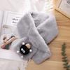 Soft Fleece Winter Scarf Men Women Warm Breathable Stylish Plain Printed Neck Wrap In Multiple Colors