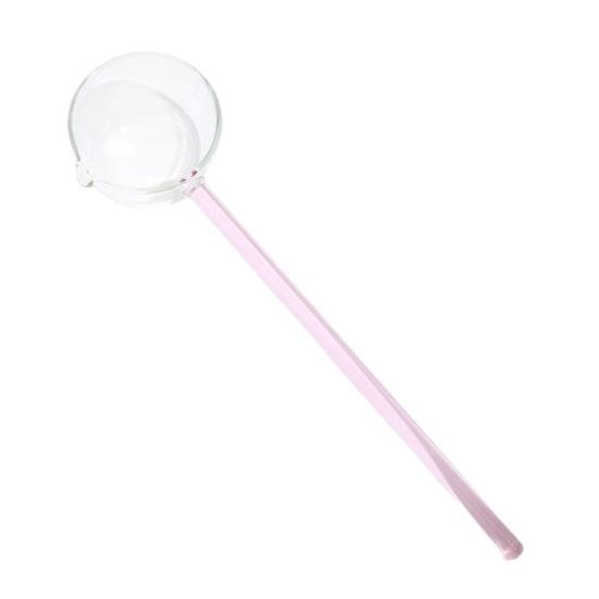 Handmade Glass Long Handle Spoon for Cooking Heat-Resistant Kitchen Utensil for Stirring Serving Scooping Unique Gift for Home Chefs B