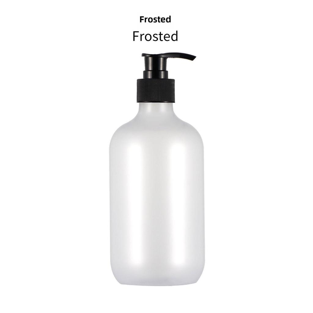 500ml Frosted PET Round Shoulder Shower Gel & Shampoo Bottle