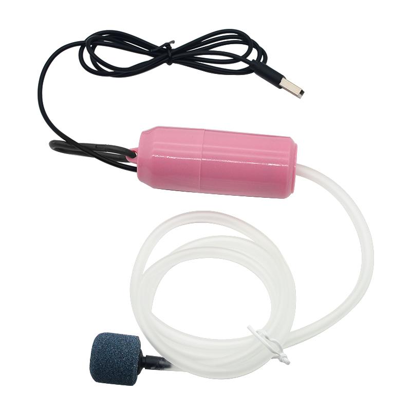 Akvarium oksygen luftpumpe fisketank USB Silent Air Kompressor Aerator Portable Mini Small Oxygenator Akvariumtilbehør 5v 1W