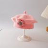 Baby Hat Spring and Autumn Baby Girl Beret Infant Wool Hat Autumn and Winter Children's Painter Hat Knitted Hat