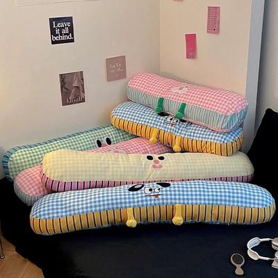 Cute Long Body Pillow For Bedroom Bedside Leg Support Side Sleep Creative Cushion For Dormitory Sleeping Comfortable Large Velvet Pillow