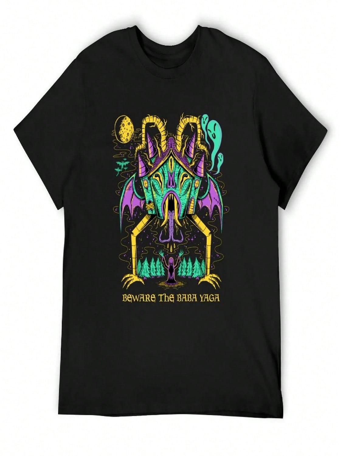 Beware The Baba Yaga T-Shirt Quick Drying Kawaii Clothes Funny Gifts Man T-Shirt  unisexs T Shirts S разноцветный
