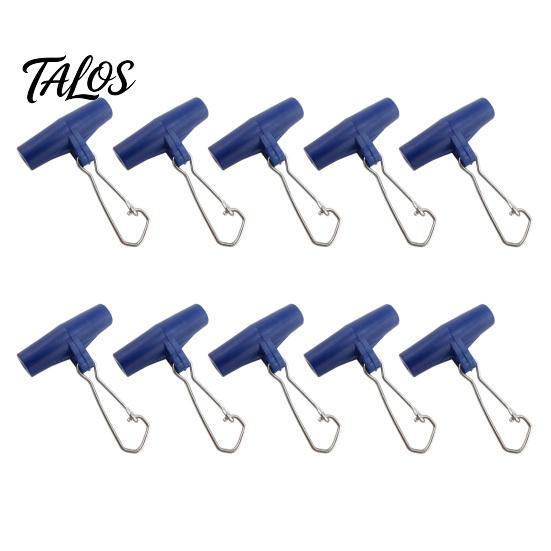 10Pcs/Set Portable Fishing Line Sinker Slides Slider Hook Snap Accessory Tool