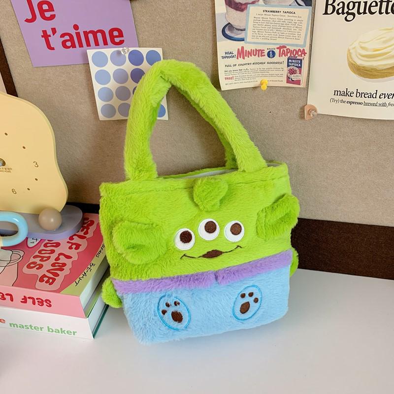 Kuromi Cartoon Plush Handbag: Cute Shoulder Bag & Mobile Phone/Key Storage for Girls