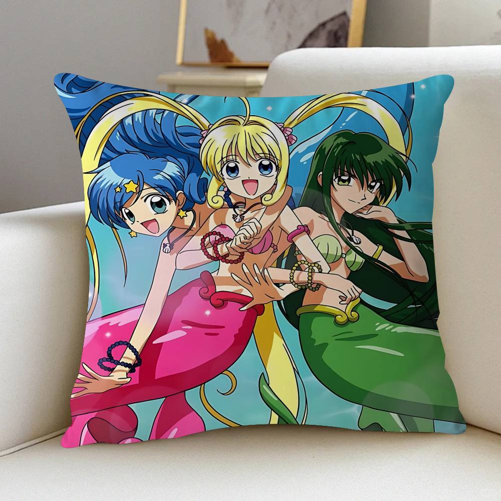 Anime M-Mermaid Melody Pichi Pichi Pitch Pillowcase Toon Gift Cushion Cover Bedroom Home Sofa Chair Seat Decor Pillow Case