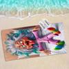 Novelty Cartoon Beach Towel Mat For Pool Lounge Area Summer Camping Home Decor Accessory Beach Matquick Drycomfortpicnic Blanket