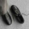 Fritidsskor Herrskor Fritidsskor i Läder Mode Retro Snörning Läderskor Designer Loafers Herr Lyx Zapatos Para Hombre