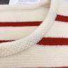 Women's Autumn Striped Knit Cardigan - French Style, Color Block, Loose Fit, Round Neck, Short Length, Long Sleeve Sweater Coat.