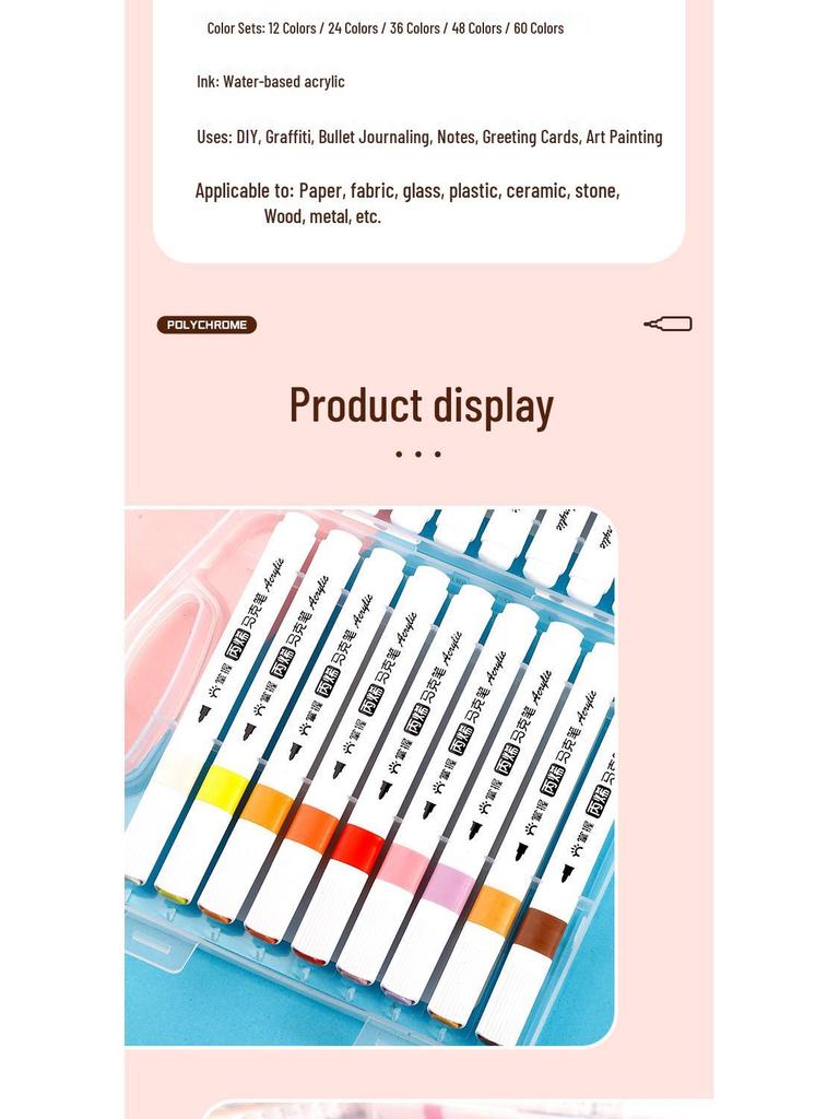 Master Soft Tip Acrylic Markers & Layerable Color Pencils with Art Brushes for Kids