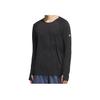 Adidas Soft Comfortable Skin-Friendly Versatile Long Sleeve T-Shirt Unisex Tops Black JY6985
