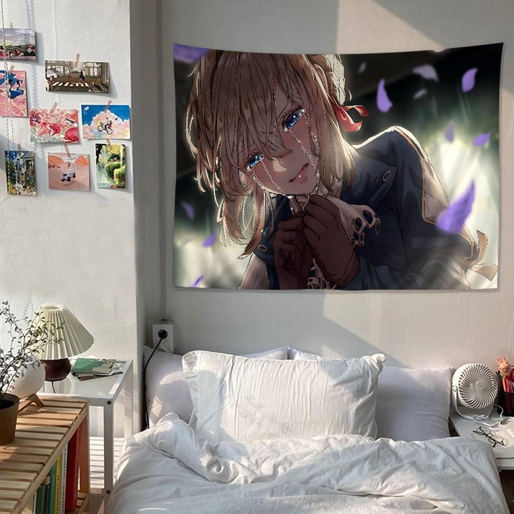 Anime Evergarden Cartoon Tapestry Wall Hanging Decoration Household Home Decor