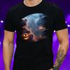 T-Shirt Herren Gruseliger Halloween Teddybär Motiv Baumwolle Größe S bis 5XL