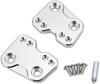 CNC Aluminum Step-Up Bracket for Motorcycles, Compatible with Gixxer 250 and Gixxer SF250, 40-42mm Backward/13-25mm Upward (Silver)
