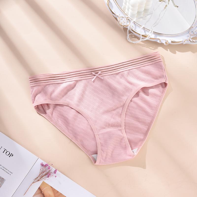 CFSC Women's Large Size Underwear Solid Color Print Underwear