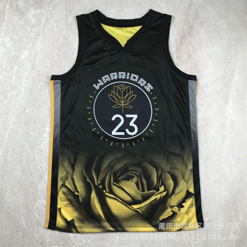 Herren Baumwoll-Basketballtrikot NBA Team City Edition Hitzepressung Benutzerdefinierter Name Nummer