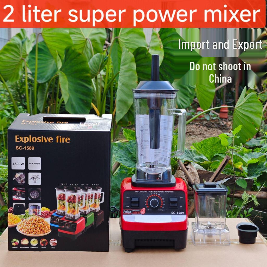 Frullatore, Mixer, Tritacarne, Tritaghiaccio e Spremiagrumi in Acciaio Inossidabile ad Alta Potenza 8 in 1 da 3L