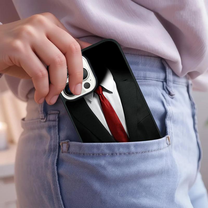 

Suit Up Tie Phone Case For iPhone 17 Air 15 16e 14 13 Pro Max Coque 12 11 Pro Max PLUS cover iPhone 13pro