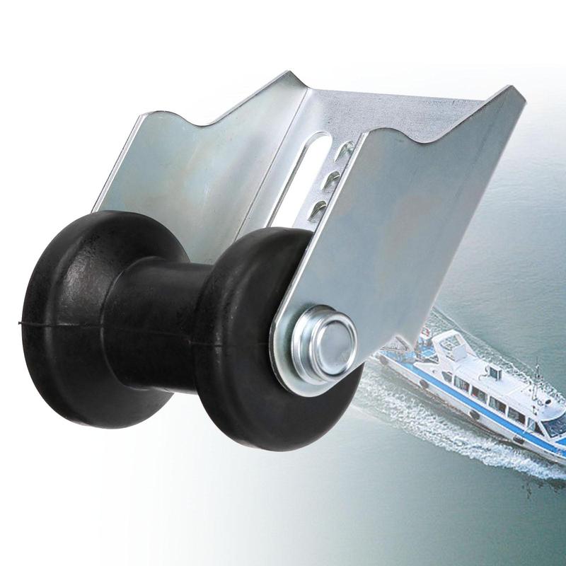 Heavy Duty Boat Trailer Panel Keel Roller Rubber Metal Bracket Roller Assembly for Dock Chain Protection Equipment
