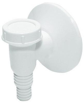 Washing Machine Siphon, Surface-Mounted, White - Ht/514/K