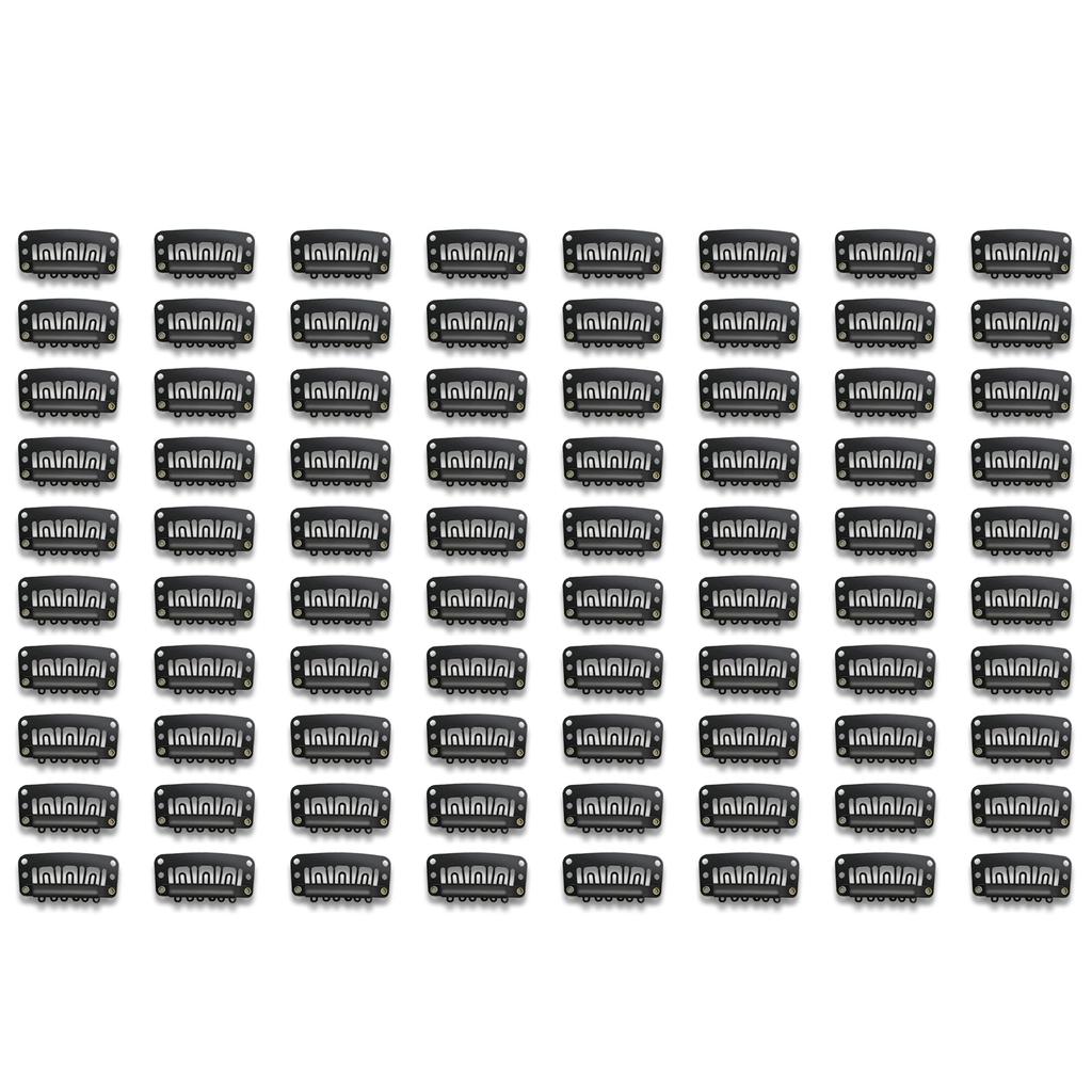 Sanas (80pcs) Hair Extension Clips For Women & Men Hair Wig Hair Patch For Men Clip Hair Extensions For Women Black Hair Clips For Dupatta Setting