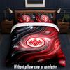 Eintracht Frankfurt Design Piłkarski Pościel Zestaw 1 Poszewka na Kołdrę + 2 Poszewki na Poduszki Miękka Oddychająca Domowa Pościel