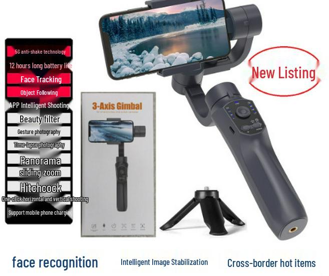 F10 PRO Handheld Gimbal Stabilizer for Mobile Phones – Anti-Shake, Three-Axis for Smooth Live Streaming and Vlogging.