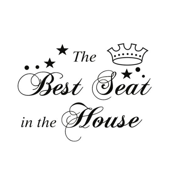 Removable Waterproof Best Seat Bathroom Restroom Toilet Sticker Decal Decor