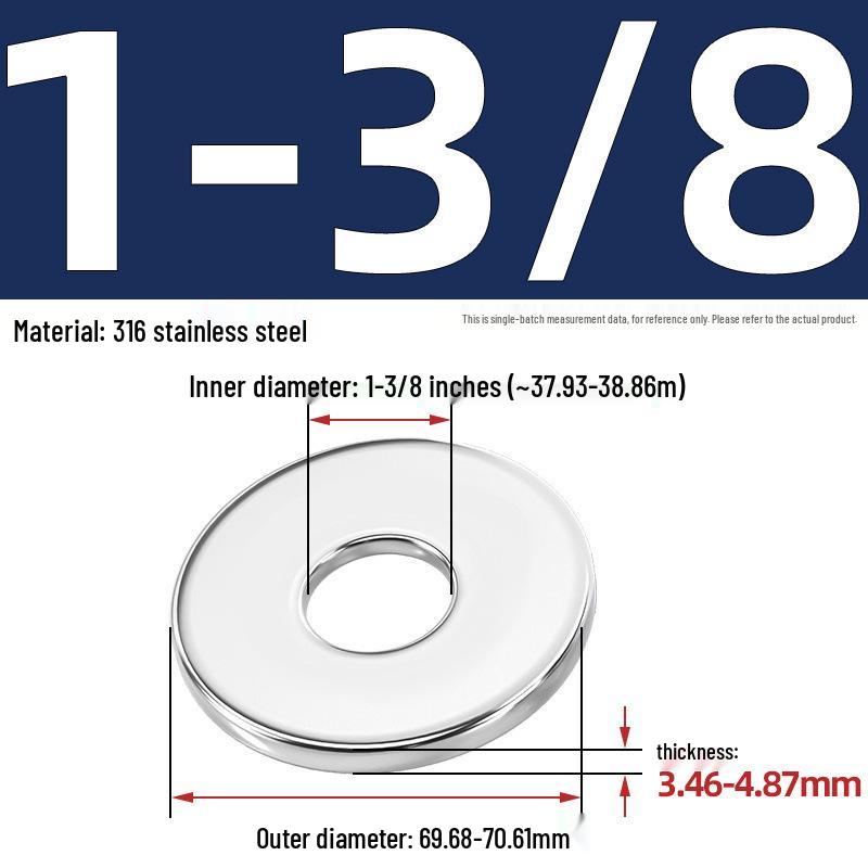 304/316 Stainless Steel Flat & Round Washers Collection