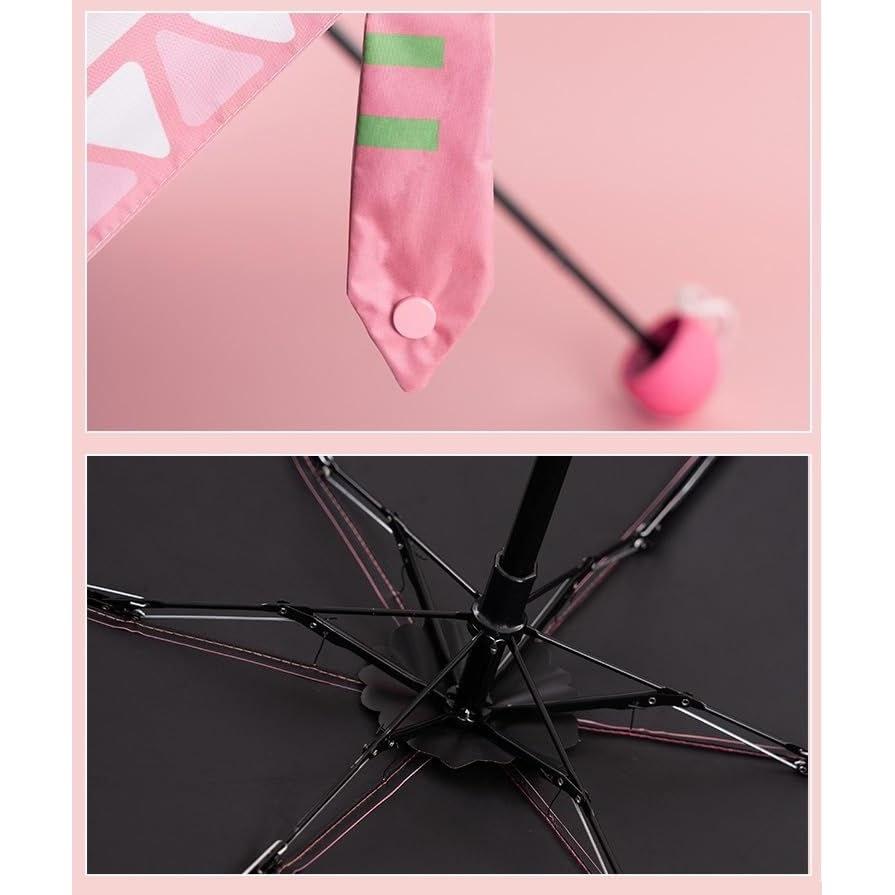 6 Ribs Reverse Folding Hatsune Miku Umbrella One-touch Automatic Opening Closing Sunshade UV Protection Suitable Both Sunny Rainy Weather Includes