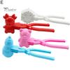 Snowball Makers 1 Set Making Clips Low-temperature Resistant Cartoon Mould Entertainment Children Winter for Snow