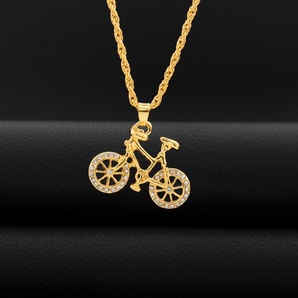 Bicycle Simple Men's and Women's Accessories Pendant Necklace