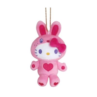 Nakajima Corporation Hello Kitty Maskottchen-Sammlung Buntes Häschen Rosa 198891-24 H12.5×B8.5×T4.5cm
