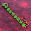 Copper Green Turquoise Bracelet Copper Adjustable Chain Bracelet Gemstone Jewelry