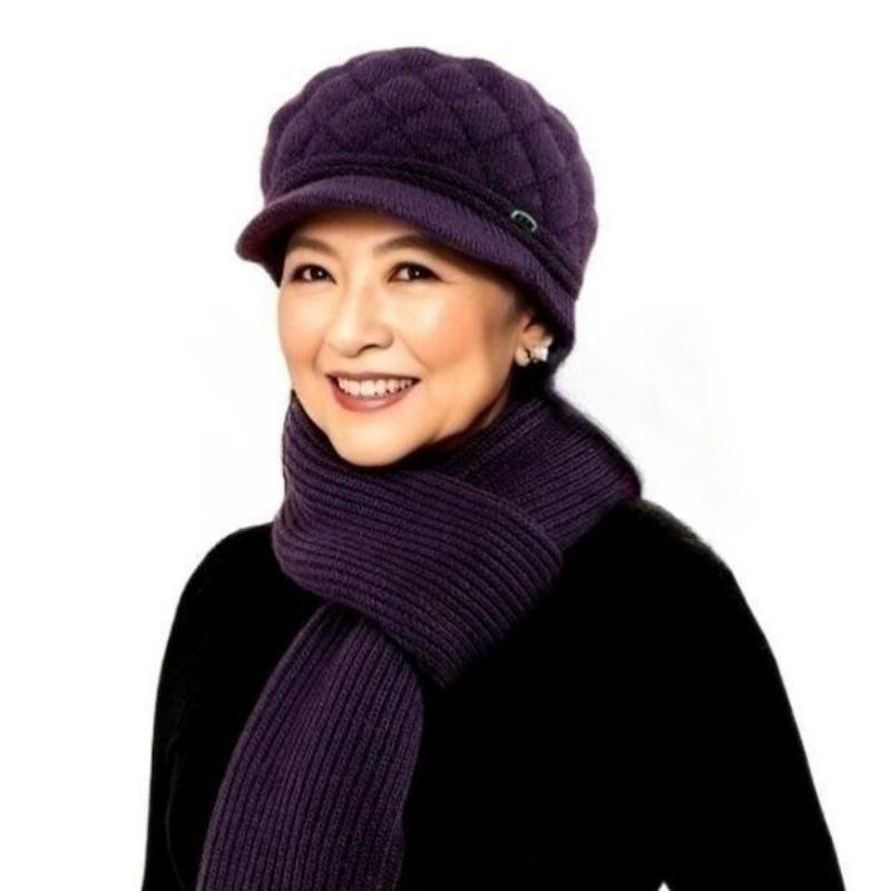 Autumn and Winter Hats for Women Thickened Velvet Warm Woolen Hats Fashionable and Versatile Berets Peaked Caps Knitted Hats