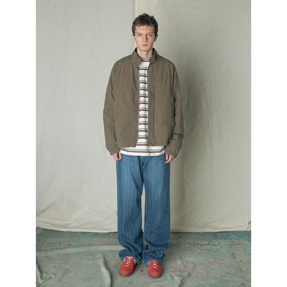 Saendeusaundeu Slub Denim Pants Blue